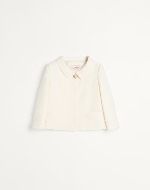 Valentino - Crepe Couture Jacket - Ivory - Woman - Jackets And Blazers