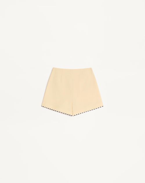 Valentino - Embroidered Shorts - Birch/multicolour - Woman - Trousers And Shorts
