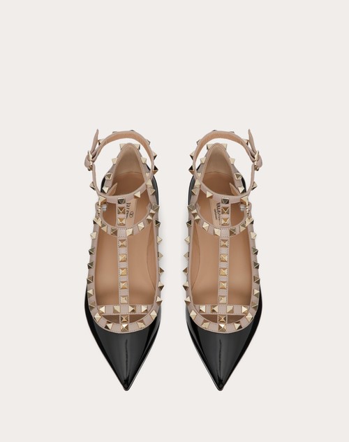 black rockstud flats