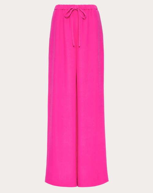 Valentino - Pantalon En Cady Couture - Pink Pp - Femme - Shorts Et Pantalons