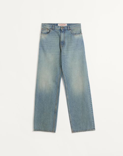 Valentino - Denim Pants - Denim - Man - Denim