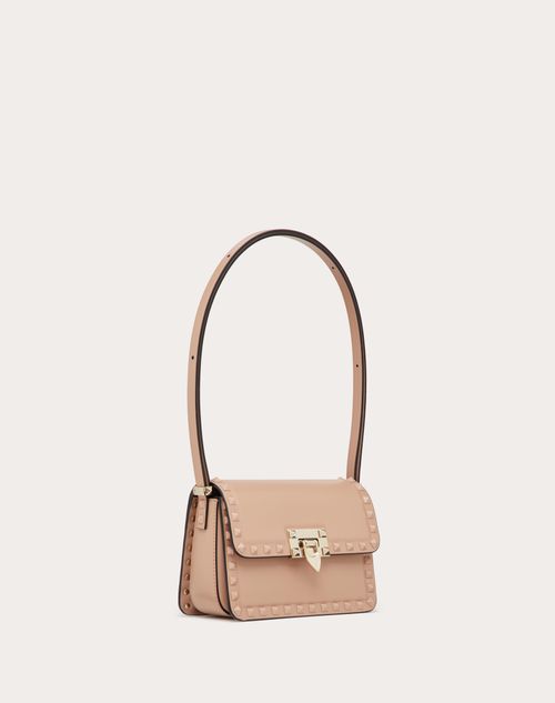 Valentino Rockstud Leather Crossbody Bag - Neutrals Crossbody Bags