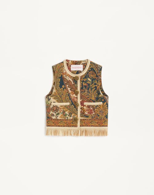 Valentino - Chaleco De Canapone Con Estampado Voyage Imaginaire Paisley - Multicolor - Mujer - Novedades
