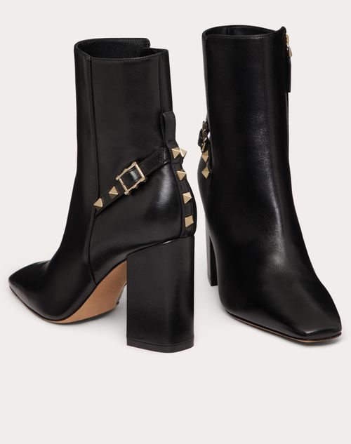 Valentino Garavani - Rockstud Nappa Ankle Boot 90mm - Black - Woman - Boots