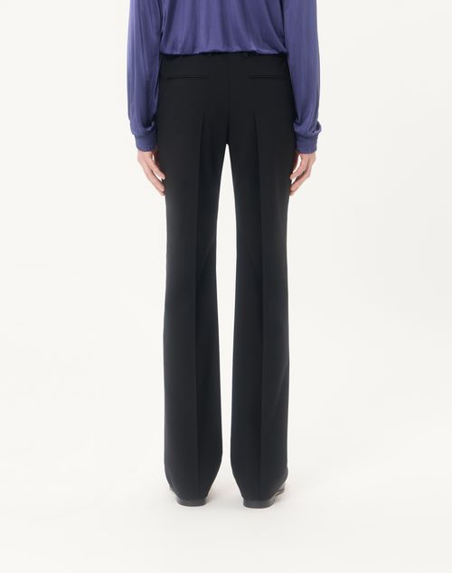Valentino - Valentino Wool Trousers - Black - Man - Trousers And Shorts