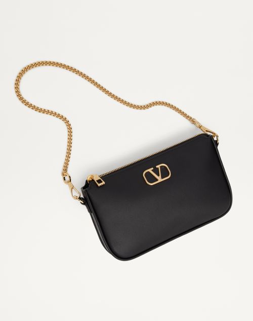 Mini Vlogo Signature Calfskin Crossbody Bag for Woman in Mini Vlogo Signature Calfskin Crossbody Bag for Woman in