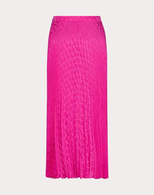 Valentino - Toile Iconographe Silk Jacquard Skirt - Pink Pp - Woman - Skirts