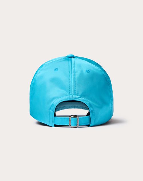 Valentino Garavani - Vlogo Signature Nylon Baseball Cap With Vlogo Embroidery - Sky Blue - Man - Man View All