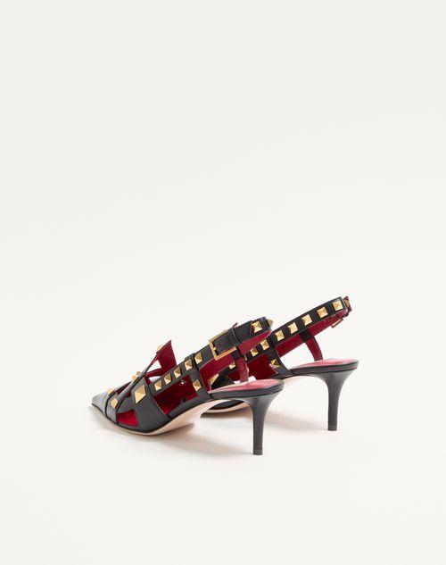 Valentino Garavani - スタディ キッドスキン スリングバックパンプス 65mm - ブラック - ウィメンズ - パンプス & スリングバック