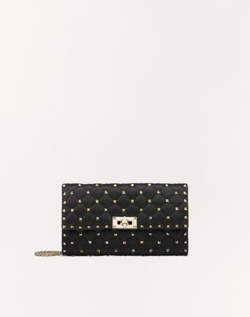 Rockstud Spike Nappa Leather Crossbody Clutch Bag for Woman
