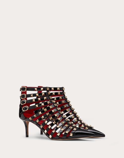 Valentino Garavani - Rockstud Patent-leather Boot 60 Mm - Black - Woman - Woman Shoes Sale