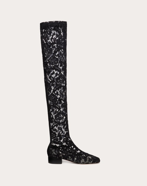 valentino over the knee leather boots