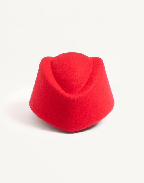 VALENTINO VLOGO シグネチャー レザー ストローハット Vlogo Signature Straw Bucket Hat With Leather Trim And