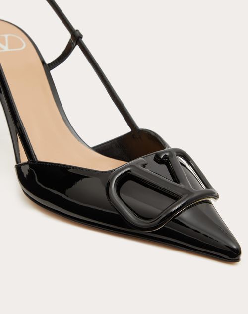 Slingback patent hot sale leather shoes