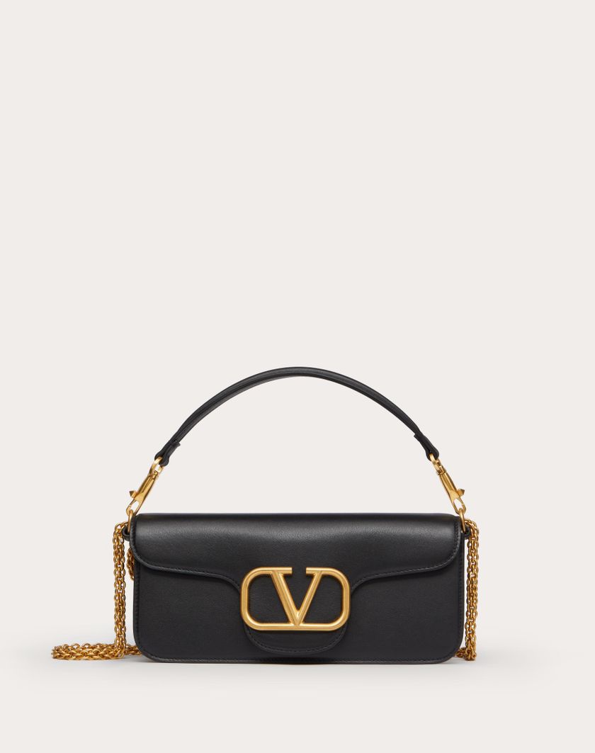 Valentino Handbags Borsa A Spalla Valentino Garavani Locò In Vitello per Donna in Nero | Valentino IT