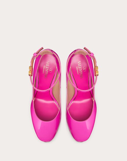 Valentino Garavani - Valentino Garavani Tan-go Platform Pump In Patent Leather 155 Mm - Pink Pp - Woman - Woman View All