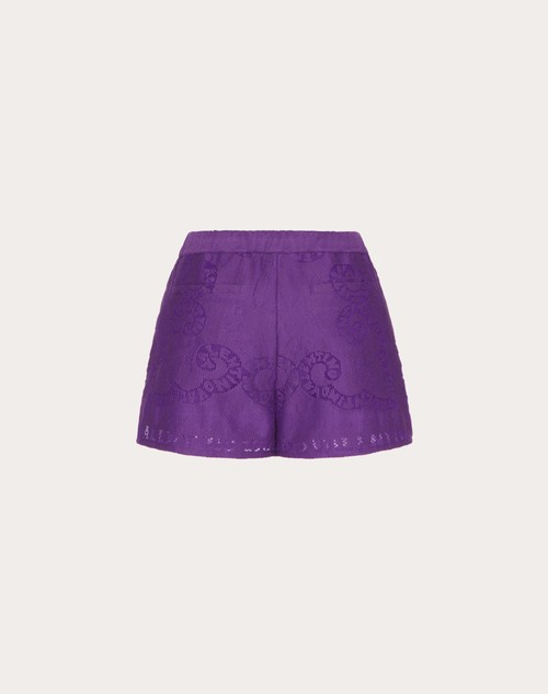 Vision Of Super Kids bandana-print cotton shorts - Purple