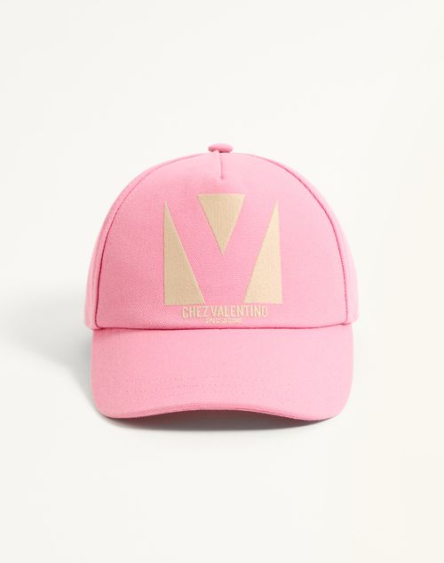 Valentino Garavani - Chez Valentino Cotton Baseball Cap - Pastel Pink/butter - Woman - Hats And Gloves