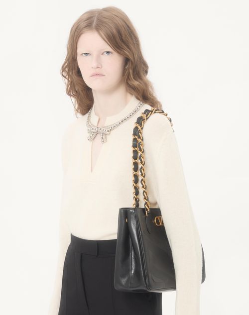 Valentino - Embroidered Wool Jumper - Ivory - Woman - Knitwear