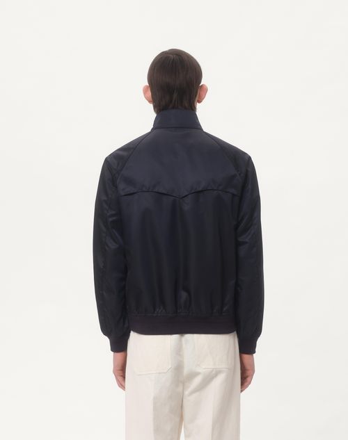 Vロゴパッチ ナイロン ブルゾン for メンズ インチ ネイビー Vロゴパッチ ナイロン ブルゾン for メンズ インチ ネイビー