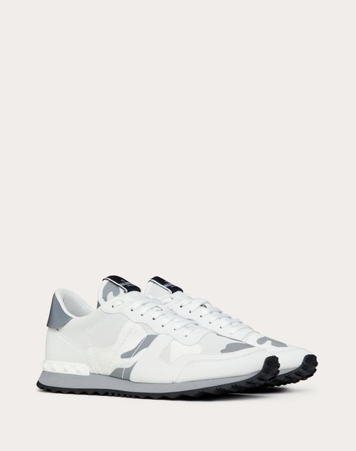 Valentino Garavani - Camouflage Rockrunner Sneaker - White/multicolour - Man - Rockrunner - M Shoes