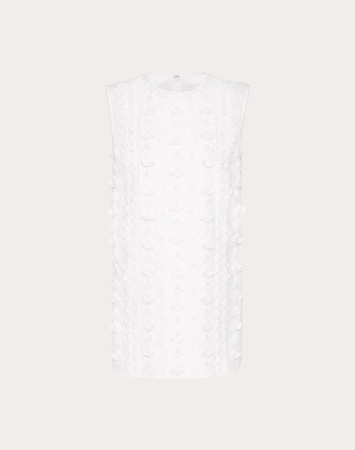 Valentino - Embroidered Compact Popeline Top
 - White - Woman - Shirts And Tops