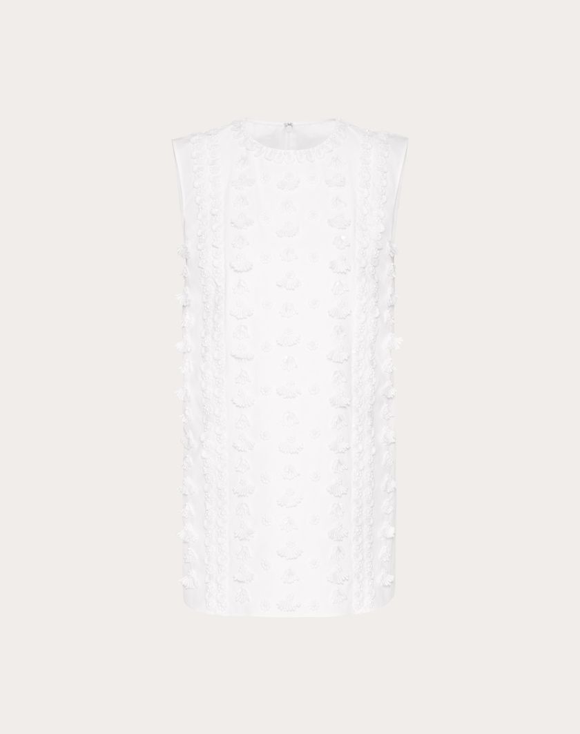 Valentino Handbags Top In Compact Popeline Ricamato per Donna in Bianco | Valentino IT