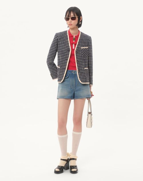 Valentino - Denim Shorts - Blue - Woman - Denim