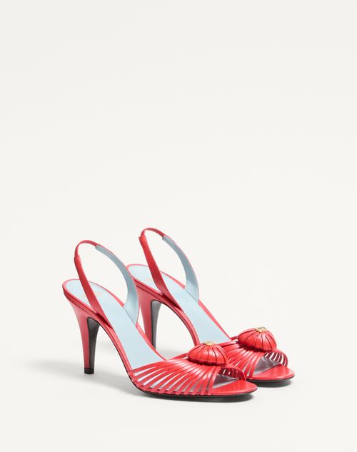 Valentino Garavani - Sandal Royal In Kidskin 85mm - Red - Woman - Sandals