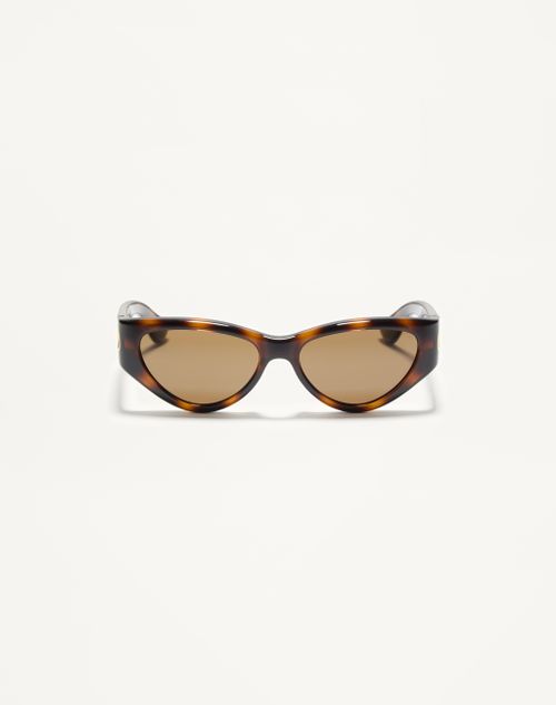 Valentino - Cat-eye Acetate Glasses - Havana/brown - Woman - Akony Eyewear - Accessories