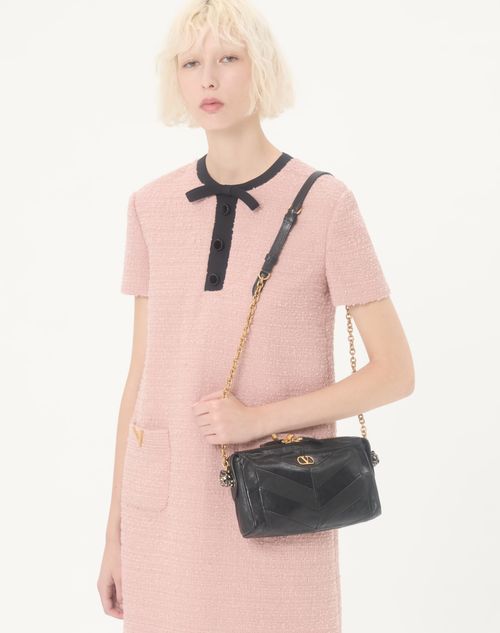Valentino - Short Dress In Curly Wool - Pink - Woman - Dresses