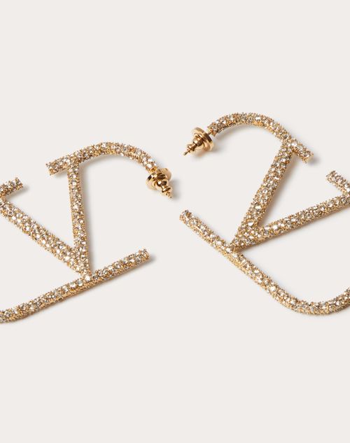 Valentino Garavani Vlogo Signature Crystal Earrings