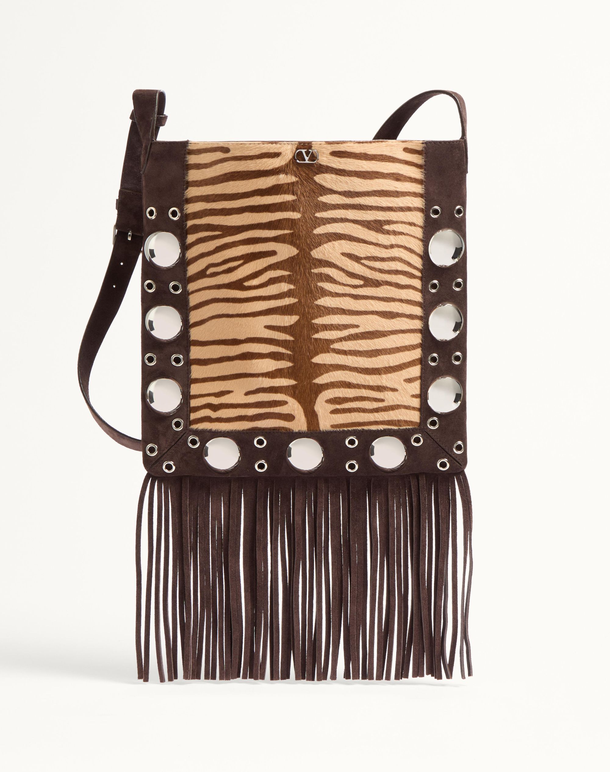 VALENTINO GARAVANI NELLC%C3%94TE SHOULDER BAG IN ANIMALIER PONY EFFECT CALFSKIN WITH FRINGES?quality=80&size=35&format=auto