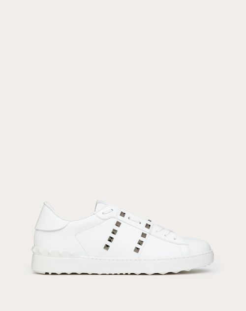 Rockstud Untitled Sneaker In Calfskin Leather Man | DK