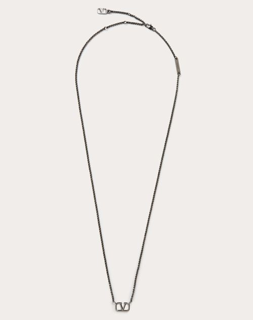 Vロゴ シグネチャー メタル ネックレス Vロゴ シグネチャー メタル ネックレス