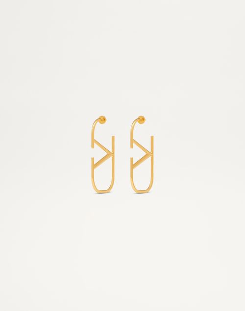 Valentino Garavani - Vlogo Signature Metal Earrings - Gold - Woman - Small Treats