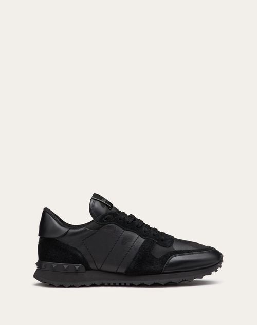 Valentino Garavani - Camouflage Noir Rockrunner Sneaker - Black/black - Man - Rockrunner - M Shoes