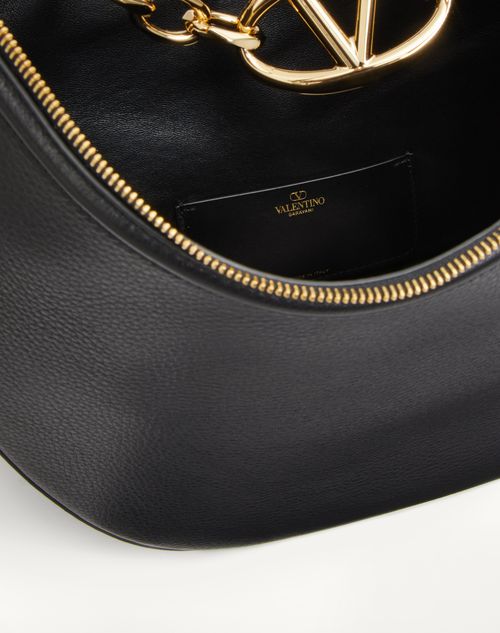 Vlogo Moon Medium Grainy Calfskin Hobo Bag With Chain for Vlogo Moon Medium Grainy Calfskin Hobo Bag With Chain for