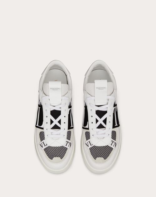 Vl7n Low-top Sneakers In Calfskin And Mesh Fabric With Bands for 