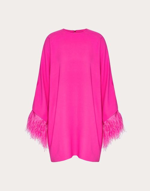 Valentino - Besticktes Kleid Aus Cady Couture - Pink Pp - Frau - Kleider