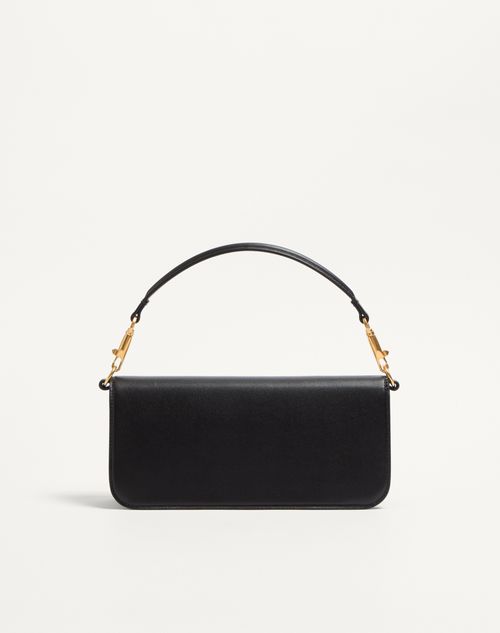 Valentino Garavani Locò Calfskin Shoulder Bag for Woman in Black
