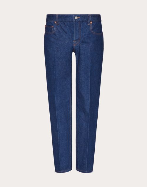 Valentino - Denim Pants With Maison Valentino Tailoring Label - Denim - Man - Denim