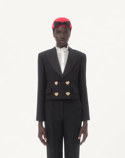 VALENTINO*オシャレが完成*PP クレープ クチュール ジャケット クレープクチュール ジャケット for ウィメンズ インチ パリス