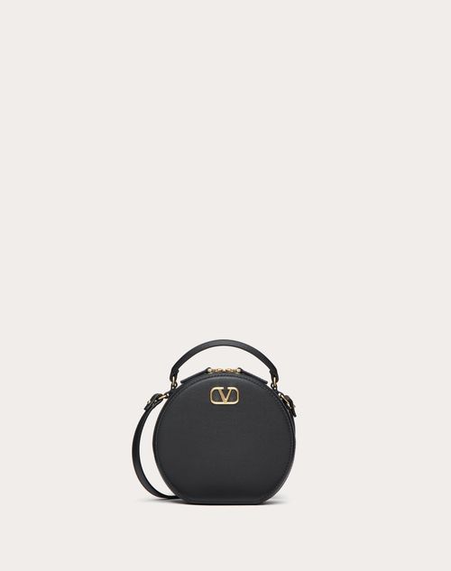 Valentino Garavani - Mini Sac Vlogo Signature En Cuir De Veau - Noir - Femme - Pochettes