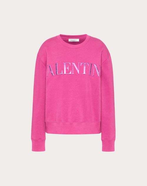 Valentino - ジャージー スウェットシャツ - Full Pink - 女性 - Tシャツ/スウェット