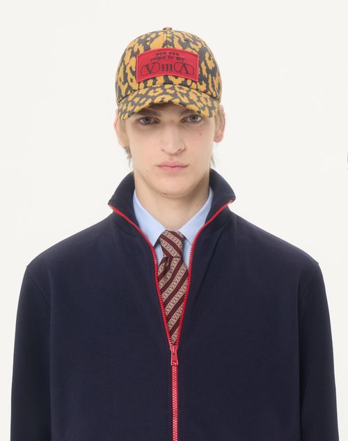 Valentino - ヴァレンティノ Vロゴ シグネチャーエンブロイダリー & コントラストファスナー アセテート スウェットシャツ - ネイビー/ベージュ - メンズ - Tシャツ & スウェット