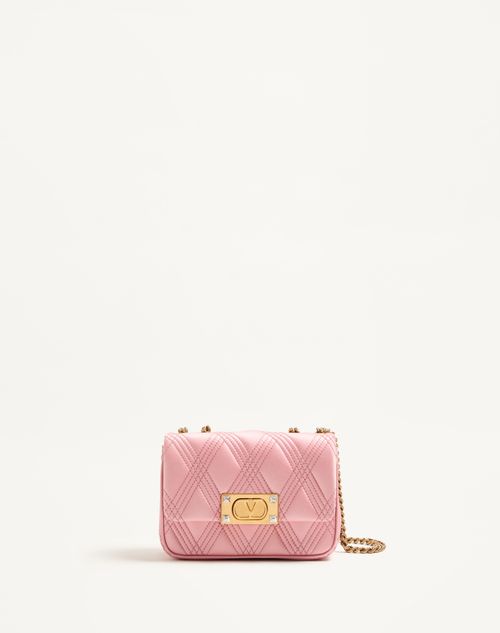 Valentino Garavani - Valentino Garavani Quiltie 67 Small Satin Shoulder Bag - Geranium - Woman - Woman Bags & Accessories Sale