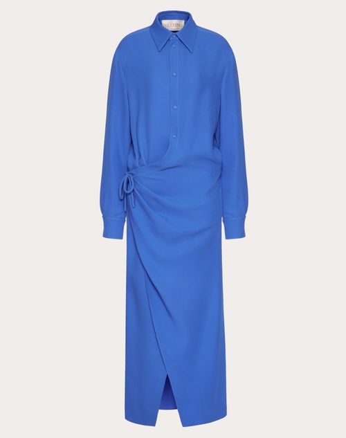 Valentino - Cady Couture Shirt Dress - Serenity - Woman - Dresses