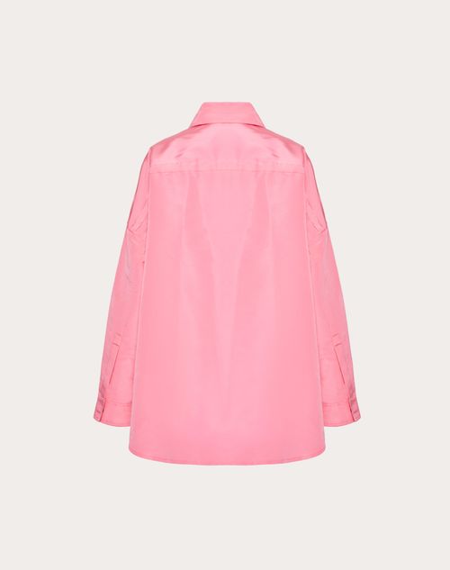 Valentino - Faille Pea Coat - Pink - Woman - Jackets And Blazers
