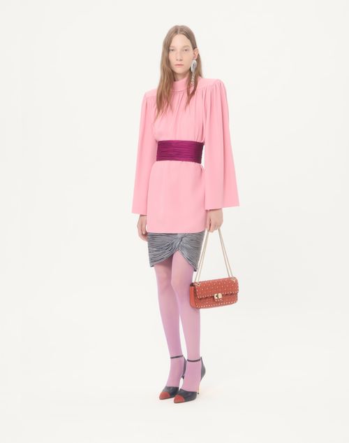 Valentino Garavani - Valentino Garavani Rockstud Spike Medium Shoulder Bag In Kidskin - Papavero - Woman - Shoulder Bags